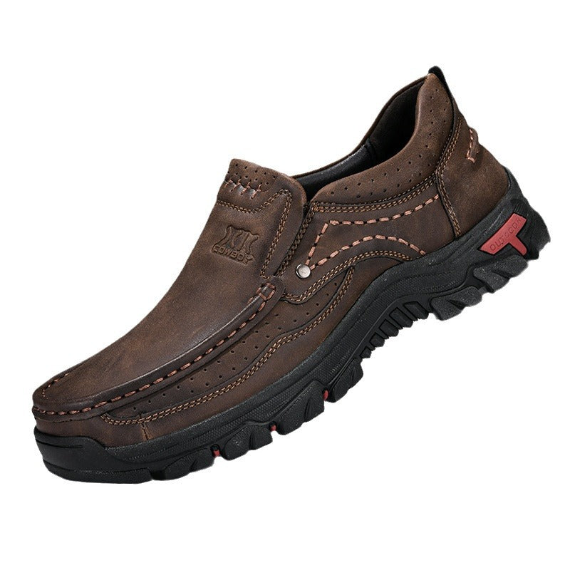 ⏰Promotion - 50% OFF🔥GARB® Men's Handcrafted Wide Toe Outdoor Loafers | Arch Support Leather Shoes