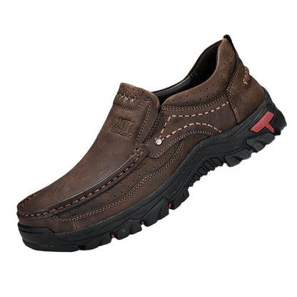 ⏰Promotion - 50% OFF🔥GARB® Men's Handcrafted Wide Toe Outdoor Loafers | Arch Support Leather Shoes